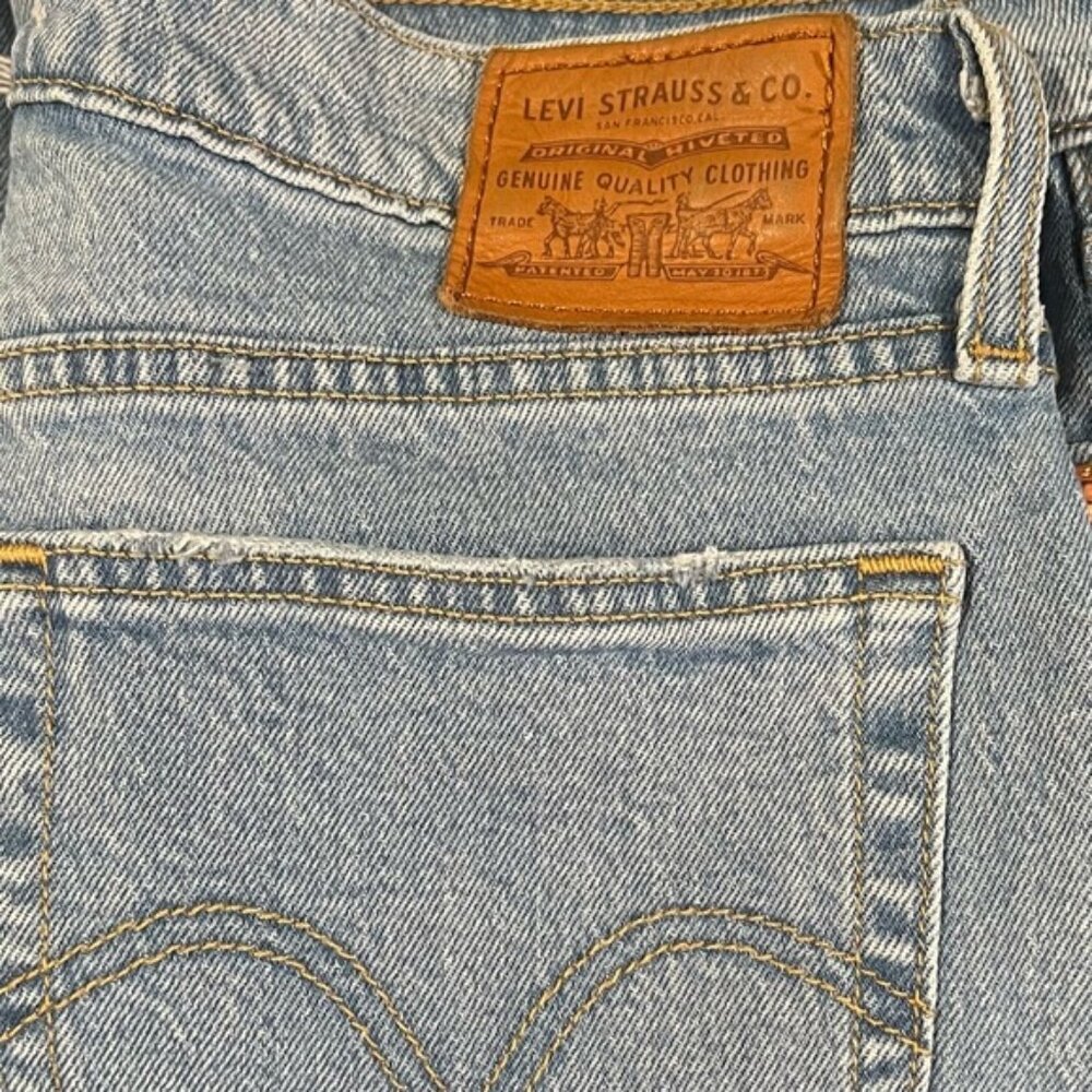 LEVI’S PREMIUM QUALITY CLOTHING WEDGIE Button Fly Jeans Raw Hem COTTON Size 29 - Picture 10 of 14